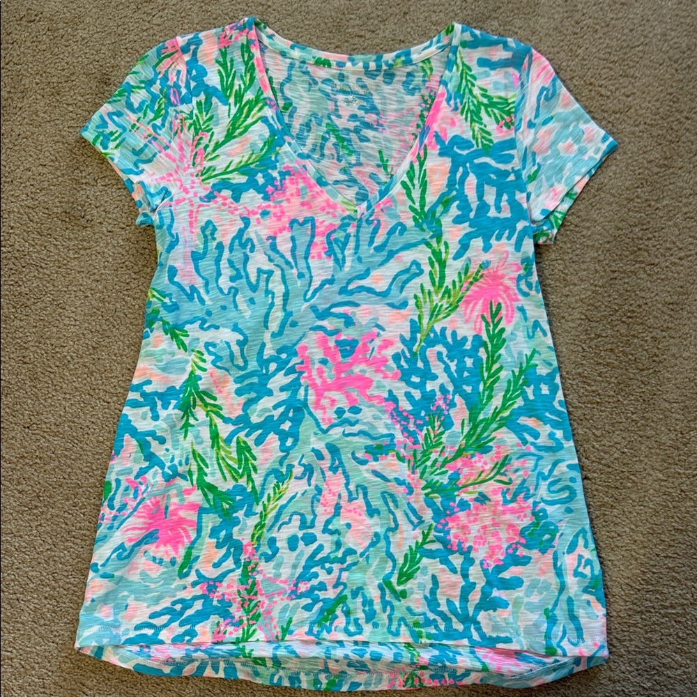 Lilly Pulitzer Multicolor Short Sleeve Tee